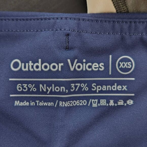 Outdoor Voices Colorblock Athletic Leggings NWT Size XXS Green Leggings - Picture 6 of 7